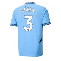 Fotbalové Dres Manchester City Ruben Dias #3 Domácí 2024-25 Krátký Rukáv